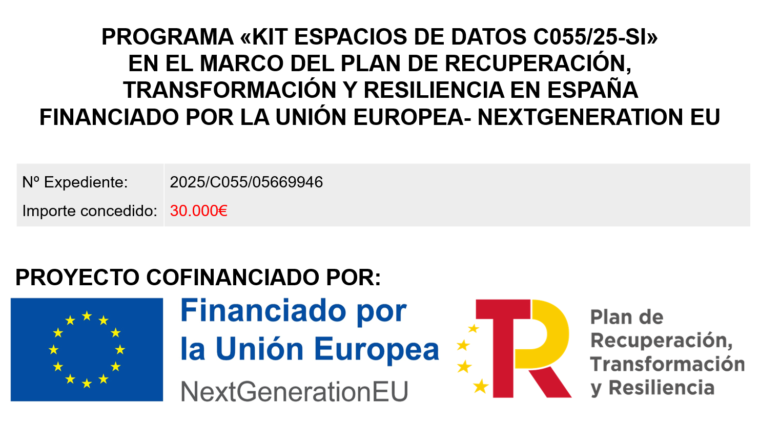 Imagen informativa de la subvención concedida a Jadogar